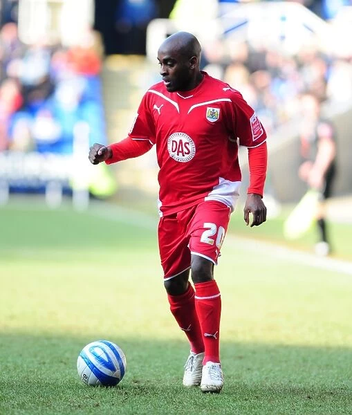 Championship Clash: Jamal Campbell-Ryce in Action for Bristol City vs. Reading - March 13, 2010