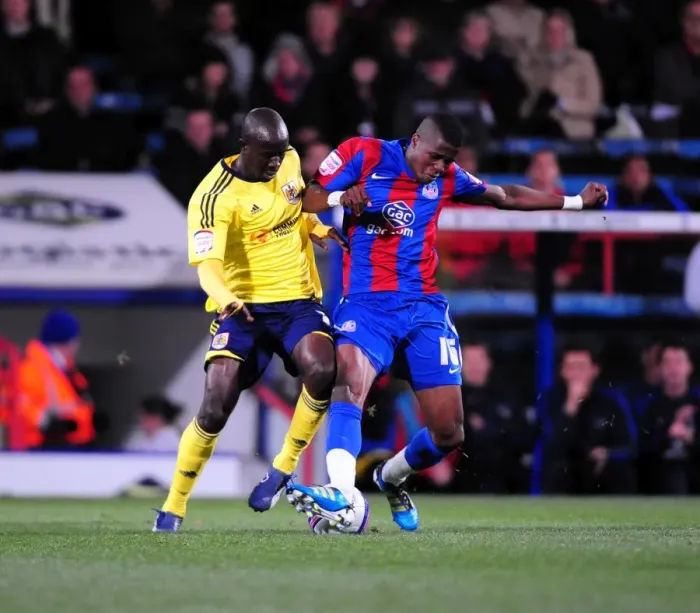 Framed Print : Championship Match: Crystal Palace vs. Bristol City at Selhurst Park on 15 / 10 / 2011 - Editorial Use Only