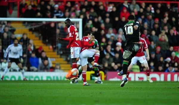 Championship Match: Lewis McGugan's Wide Shot - Bristol City vs. Nottingham Forest, 17 / 12 / 2011