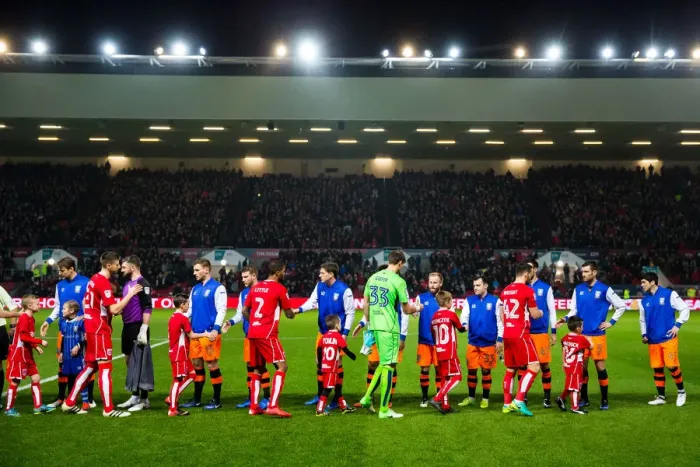 Framed Print : Championship Rivalry: Post-Match Handshake - Bristol City vs Sheffield Wednesday Framed Print : Championship Rivalry: Post-Match Handshake - Bristol City vs Sheffield Wednesday