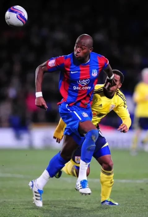 Framed Print : Championship Showdown: Crystal Palace's Anthony Gardner Holds Off Nicky Maynard of Bristol City - 15 / 10 / 2011 Framed Print : Championship Showdown: Crystal Palace's Anthony Gardner Holds Off Nicky Maynard of Bristol City - 15 / 10 / 2011