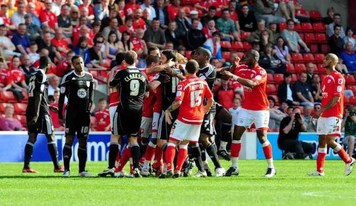 Framed Print : Championship Showdown: Barnsley vs. Bristol City - April 9, 2011 (Oakwell Stadium)