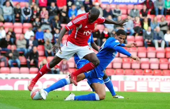 Framed Print : Championship Showdown: Curtis Davies vs. Albert Adomah - Bristol City vs. Birmingham City (October 23, 2011) Framed Print : Championship Showdown: Curtis Davies vs. Albert Adomah - Bristol City vs. Birmingham City (October 23, 2011)