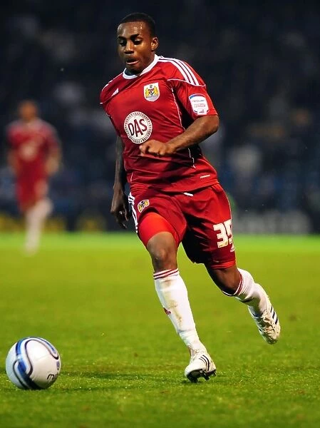 Championship Showdown: Danny Rose in Action for Bristol City at Fratton Park (September 2010)