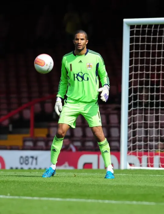 Framed Print : Championship Showdown: David James in Action - Bristol City vs. West Brom, July 30, 2011 Framed Print : Championship Showdown: David James in Action - Bristol City vs. West Brom, July 30, 2011