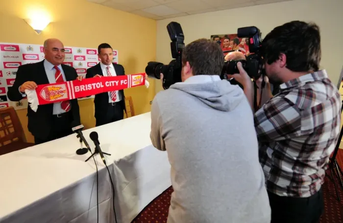 Framed Print : Championship Showdown: Derek McInnes and Bristol City at Ashton Gate Stadium, October 2011 Framed Print : Championship Showdown: Derek McInnes and Bristol City at Ashton Gate Stadium, October 2011