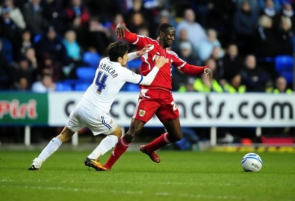 Championship Showdown: Jem Karacan Fouls Albert Adomah - Reading vs. Bristol City (2012)
