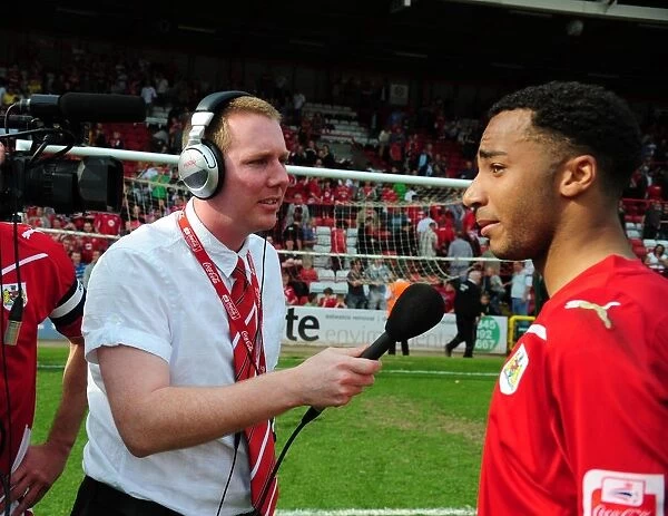 Championship Showdown: Nicky Maynard's Interview with Adam Baker from Bristol City Amidst the Tension Against Derby County, April 2010