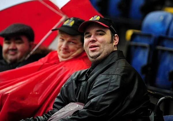 Championship Showdown: Passionate Bristol City Fans at Deepdale Stadium (05 / 02 / 2011)