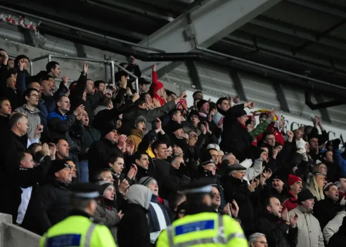 Framed Print : Championship Showdown: Swansea City vs. Bristol City - Football Rivalry at Liberty Stadium (10 / 11 / 2010)