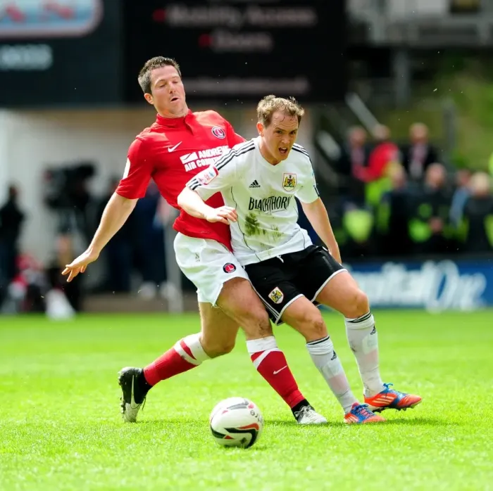 Framed Print : Charlton's Kermorgant vs. Kilkenny: Intense Moment from the Npower Championship Clash between Charlton Athletic and Bristol City Framed Print : Charlton's Kermorgant vs. Kilkenny: Intense Moment from the Npower Championship Clash between Charlton Athletic and Bristol City