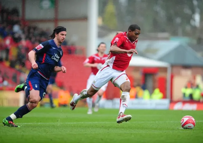 Framed Print : Chasing Championship Glory: Elliott vs. Boyd - The Intense Rivalry (03 / 04 / 2010): Marvin Elliott vs. George Boyd, Bristol City vs. Nottingham Forest Framed Print : Chasing Championship Glory: Elliott vs. Boyd - The Intense Rivalry (03 / 04 / 2010): Marvin Elliott vs. George Boyd, Bristol City vs. Nottingham Forest
