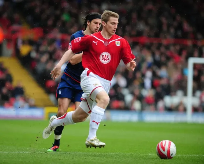 Framed Print : Chasing the Win: Christian Ribeiro vs. George Boyd in the 2010 Championship Clash between Bristol City and Nottingham Forest Framed Print : Chasing the Win: Christian Ribeiro vs. George Boyd in the 2010 Championship Clash between Bristol City and Nottingham Forest