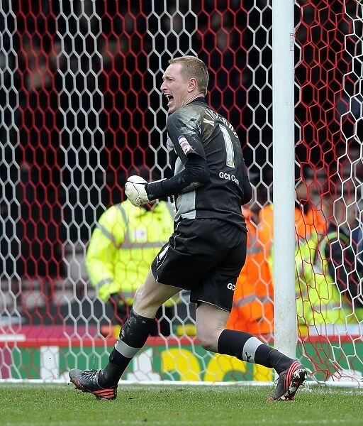 Chris Kirkland's Goal Celebration: Bristol City vs. Sheffield Wednesday, April 1, 2013