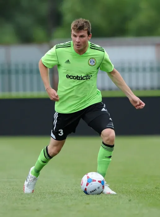Framed Print : Chris Stokes in Action: Forest Green Rovers vs. Bristol City Preseason Clash (2013)