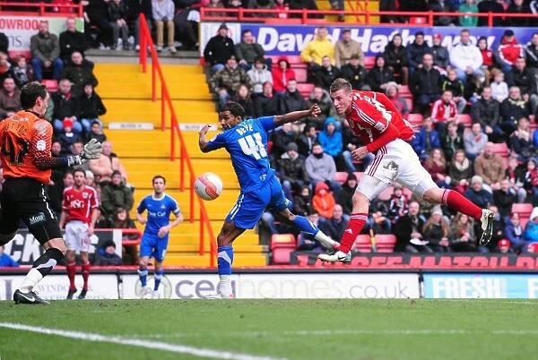 Chris Wood Scores First Goal for Bristol City Against Doncaster Rovers, 2012 - Championship Match