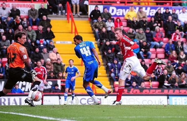 Chris Wood Scores First Goal for Bristol City in Championship Match vs Doncaster Rovers - 21 / 01 / 2012