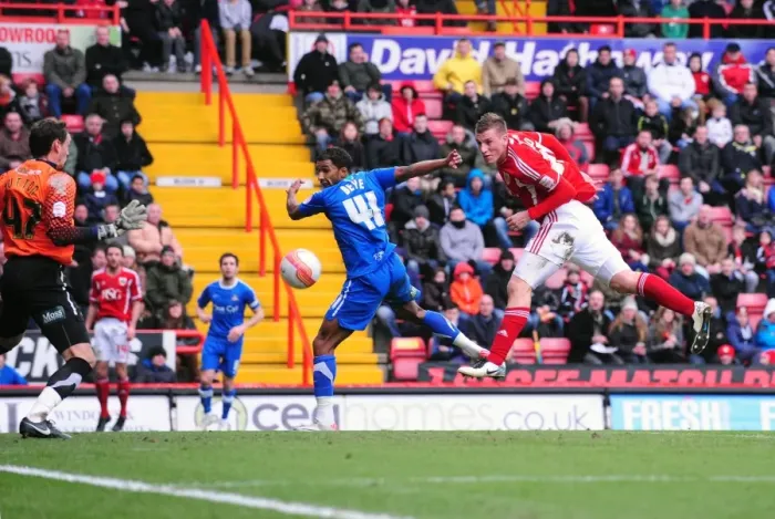 Framed Print : Chris Wood Scores First Goal for Bristol City Against Doncaster Rovers, 2012 - Championship Match Framed Print : Chris Wood Scores First Goal for Bristol City Against Doncaster Rovers, 2012 - Championship Match