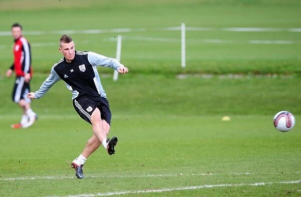 Chris Wood's First Training Session with Bristol City: A Glimpse into the New Striker's Debut (12-01-12)
