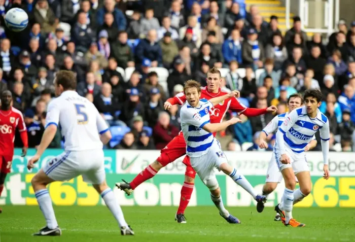 Framed Print : Chris Wood's Narrow Miss: Reading vs. Bristol City, Championship 2012 Framed Print : Chris Wood's Narrow Miss: Reading vs. Bristol City, Championship 2012