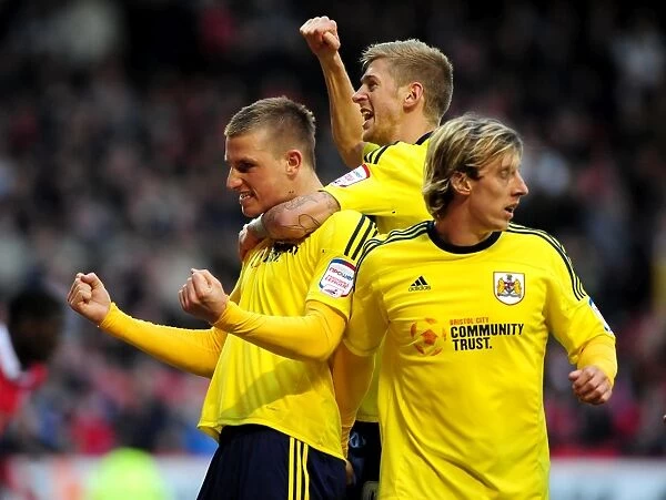 Chris Wood's Thrilling Goal Celebration: Bristol City vs. Nottingham Forest (April 2012)