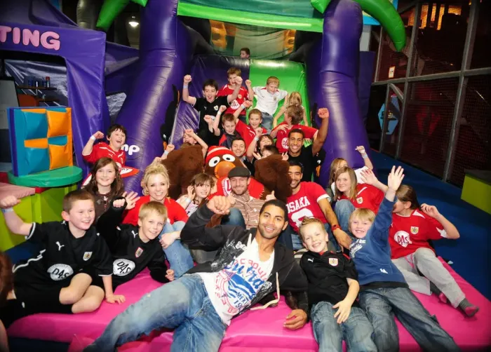 Framed Print : City Redz Christmas Party at Jump with Bristol City First Team (Season 09-10)