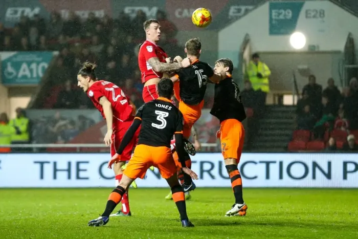 Framed Print : Clash at Ashton Gate: Aden Flint vs. Tom Lees - A Sky Bet Championship Battle Framed Print : Clash at Ashton Gate: Aden Flint vs. Tom Lees - A Sky Bet Championship Battle