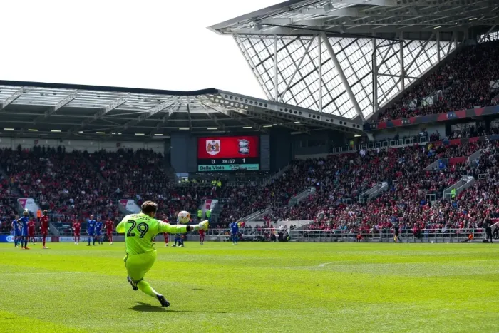Framed Print : Clash at Ashton Gate: Tomasz Kuszczak in Action - Bristol City vs Birmingham City, Sky Bet Championship Framed Print : Clash at Ashton Gate: Tomasz Kuszczak in Action - Bristol City vs Birmingham City, Sky Bet Championship