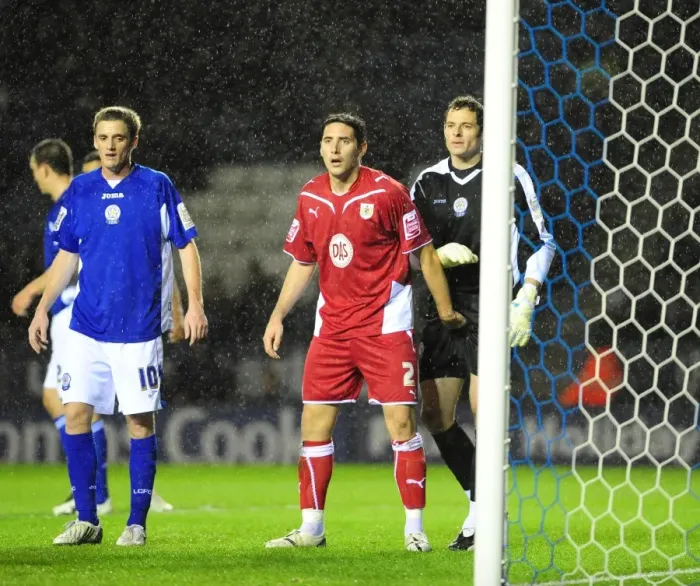 Framed Print : Clash of First Teams: Leicester City vs. Bristol City - Season 09-10