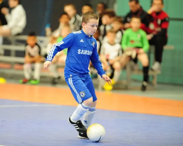 Framed Print : A Clash of Football Titans: Bristol City FC vs. Chelsea - 09-10 Academy Futsal Tournament Highlights
