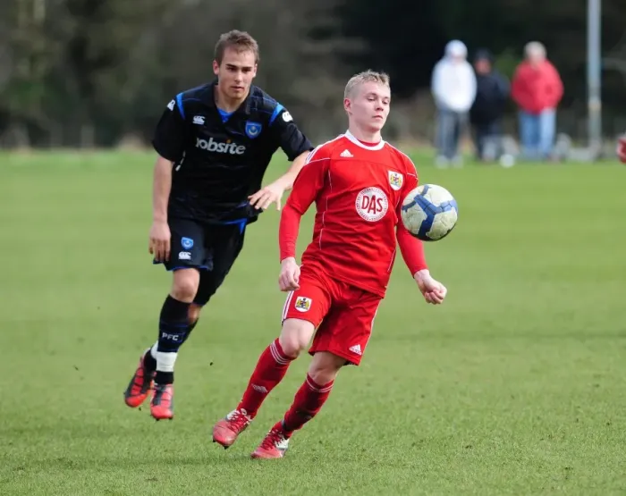 Framed Print : Clash of the Next Gen: Bristol City Academy vs Portsmouth Academy - Season 10-11
