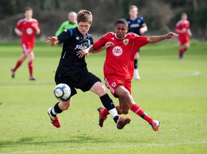 Framed Print : Clash of the Next Generation: Bristol City Academy vs Portsmouth Academy - Season 10-11