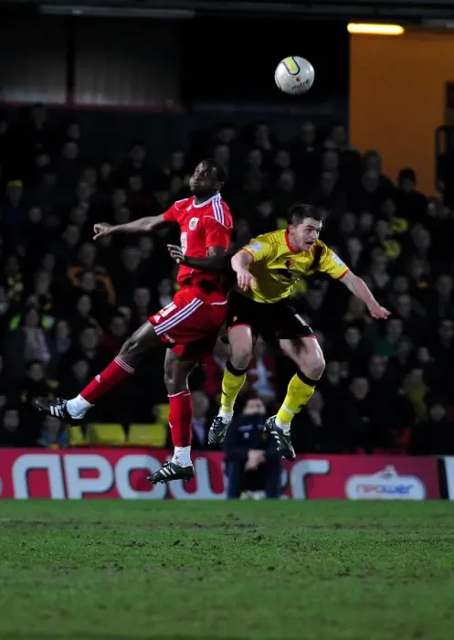 Framed Print : The Clash Between the Hornets and the Robins: Watford vs. Bristol City - Season 10-11 Framed Print : The Clash Between the Hornets and the Robins: Watford vs. Bristol City - Season 10-11