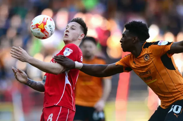 Framed Print : Clash of the Midfield: Josh Brownhill vs. Kortney Hause, Bristol City vs. Wolverhampton Wanderers Framed Print : Clash of the Midfield: Josh Brownhill vs. Kortney Hause, Bristol City vs. Wolverhampton Wanderers