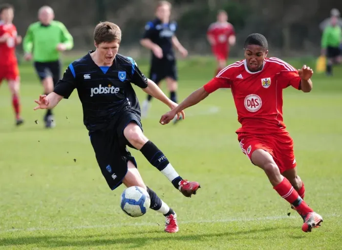 Framed Print : Clash of the Next-Gen: Bristol City Academy vs Portsmouth Academy (Season 10-11)