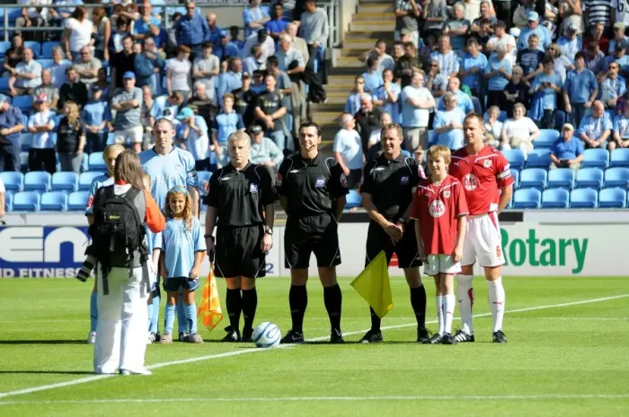 Framed Print : A Clash of Rivals: Coventry City vs. Bristol City - First Teams Face Off (Season 09-10)