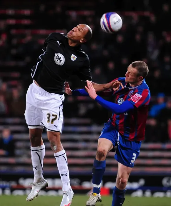 Framed Print : Clash in the Sky: Iwelumo vs. Hill - Crystal Palace vs. Bristol City, Championship 2010 Framed Print : Clash in the Sky: Iwelumo vs. Hill - Crystal Palace vs. Bristol City, Championship 2010
