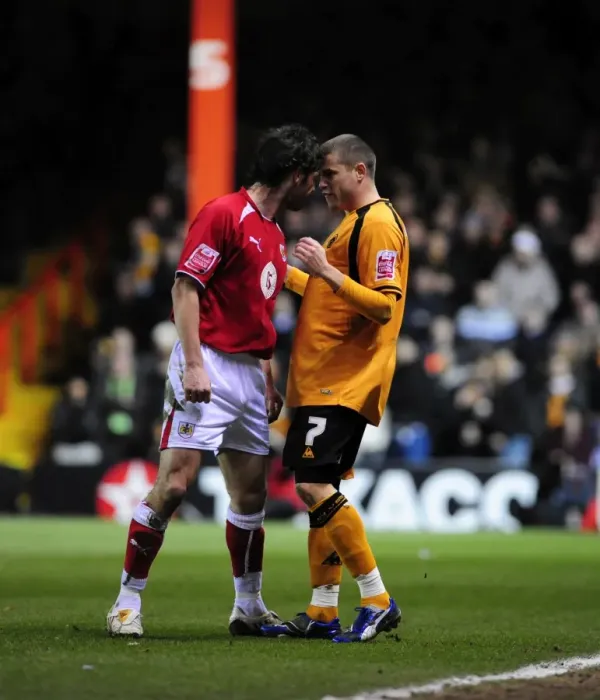 Framed Print : Clash of Titans: Bristol City vs. Wolverhampton Wanderers (Season 08-09) Framed Print : Clash of Titans: Bristol City vs. Wolverhampton Wanderers (Season 08-09)