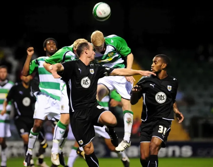 Framed Print : Clash of Titans: Bristol City vs Yeovil Town (Pre-Season Friendly, 09-10) Framed Print : Clash of Titans: Bristol City vs Yeovil Town (Pre-Season Friendly, 09-10)