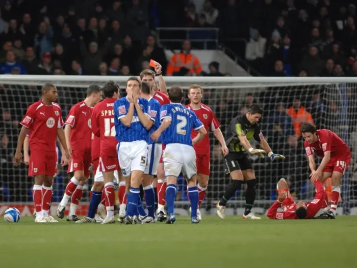 Framed Print : Clash of Titans: Ipswich Town vs. Bristol City (Season 08-09)