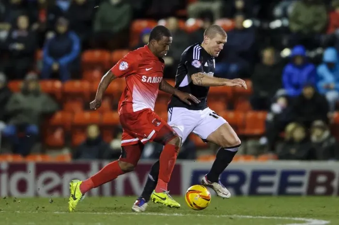 Framed Print : Clash of Titans: Odubajo vs El-Abd in Leyton Orient vs Bristol City Football Match, Sky Bet League 1 Framed Print : Clash of Titans: Odubajo vs El-Abd in Leyton Orient vs Bristol City Football Match, Sky Bet League 1