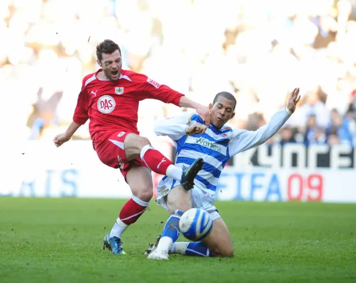 Framed Print : The Clash of the West: Reading vs. Bristol City - Football Rivalry: The Robins vs. The Royals (08-09 Season)