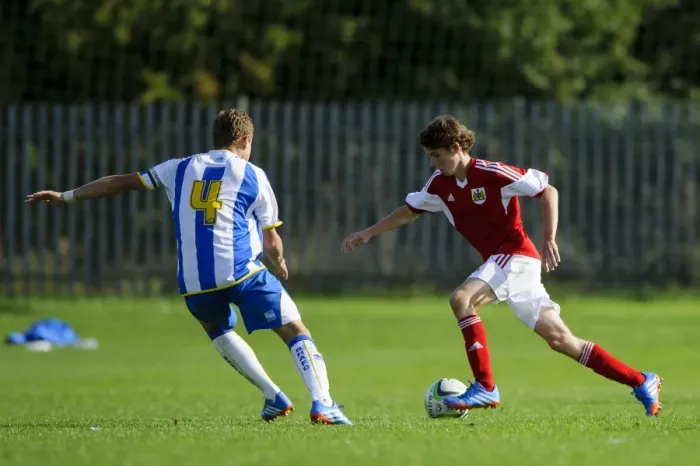 Framed Print : Clash of Young Talents: Tom Fry vs Matt Benham, Bristol City U18 vs Brighton & Hove Albion U18 Framed Print : Clash of Young Talents: Tom Fry vs Matt Benham, Bristol City U18 vs Brighton & Hove Albion U18