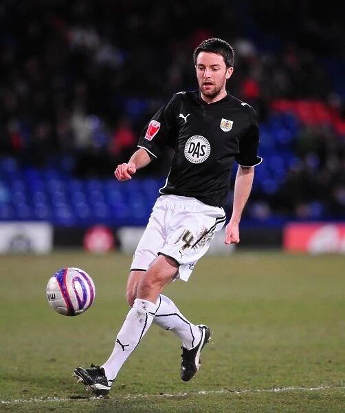 Cole Skuse of Bristol City in Action at Crystal Palace, Championship Clash (09 / 03 / 2010)