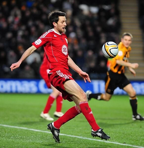 Cole Skuse of Bristol City in Action against Hull City, Championship Match, KC Stadium, 18th December 2010