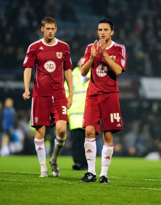 Framed Print : Cole Skuse Salutes Bristol City Fans: Portsmouth vs. Bristol City Championship Match, September 2010 Framed Print : Cole Skuse Salutes Bristol City Fans: Portsmouth vs. Bristol City Championship Match, September 2010