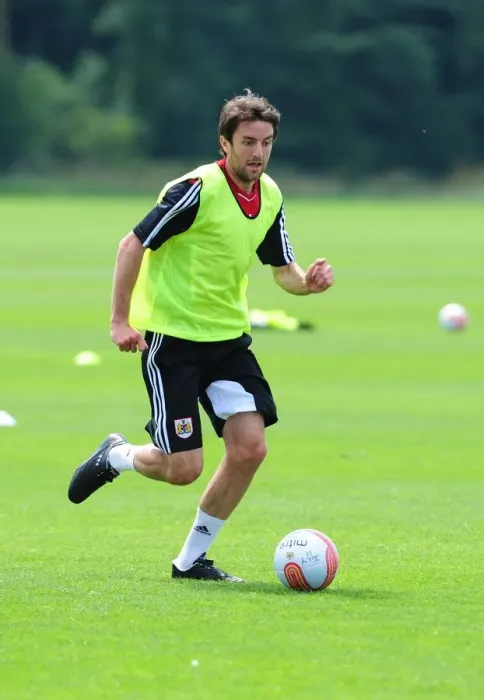 Framed Print : Cole Skuse: Unwavering Focus in Bristol City's Pre-season Training Framed Print : Cole Skuse: Unwavering Focus in Bristol City's Pre-season Training