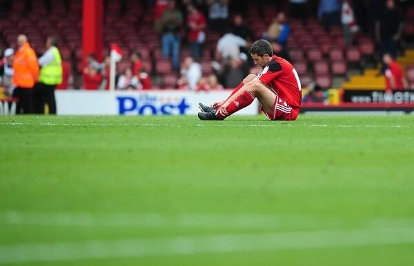 Cole Skuse's Disappointment: Bristol City vs Blackburn Rovers, Championship Football, 2012