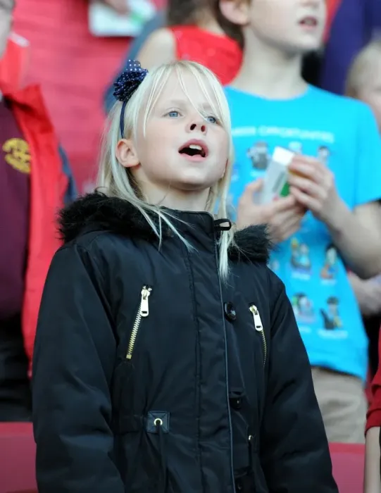 Framed Print : Community Choir Performs at Ashton Gate: Bristol City vs. Fulham, 2015