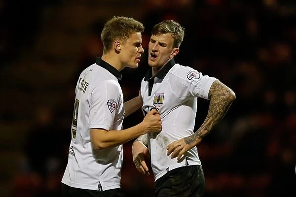 Consolation: Matt Smith Comforts Aden Flint After Missed Opportunity for Bristol City